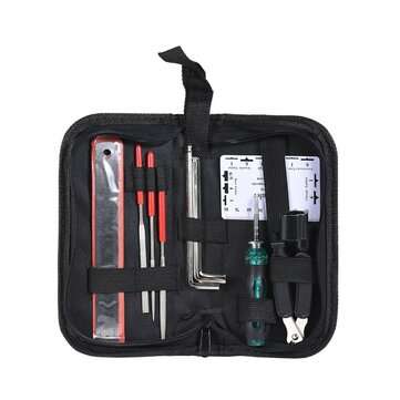 Guitar Repairing Maintenance Tool Kit Includes String Organizer String Action Ruler Gauge Measuring