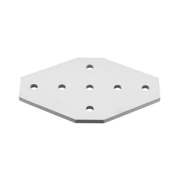 Machifit Aluminum 7 Holes Join Plate Corner Bracket for 2020 V-slot Aluminum Extrusions Profiles CNC
