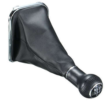 5 Speed Gear Shift Knob Shifter Manual Car Lever with PU Leather Gaitor Boot For VW Mk4 Golf GTI R32