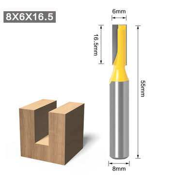 Drillpro 8mm Shank Cleaning bottom Engraving Bit CNC Wood Solid Carbide Router Bit Mill... (TYPE: A)