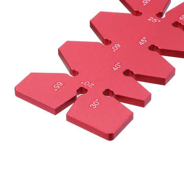 Drillpro Aluminum Alloy 20-65 Degree Angle Gauge Angle Template Ruler For Woodworking