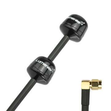 Lumenier Double AXII 2 Long Range Right-Angle SMA 5.8GHz 4.7dBiC Gain FPV Antenna RHCP Compatible DJ