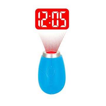 VST CL-001 Electronic Mini Portable Digital LED Projection Time Clock  with Keyrin... (COLOR.: BLUE)