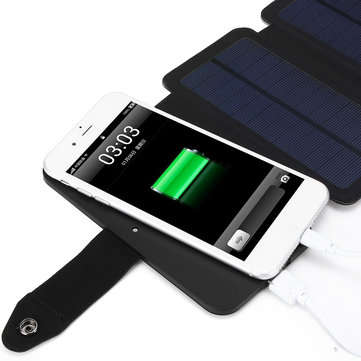 7.5W Portable Foldable Solar Panel Power Charger For Phone MP3/MP4/PDA Power Bank