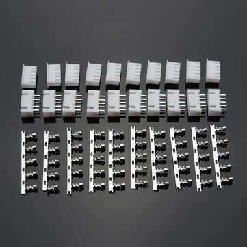 Excellway 10sets of 4S 5Pin 2.54mm Lipo Balance Connector Plug Diy Housing Model Kit