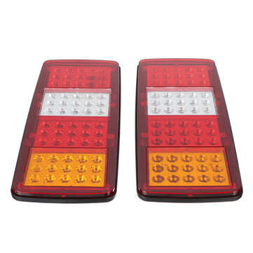 24V 60 LED Tail Turn Signal Running Reverse Brake Light For Trailer Truck Boat RV