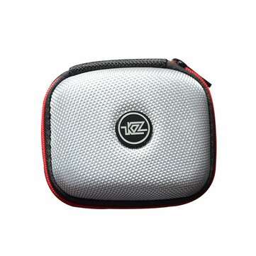 KZ Portable Earphone Bag EVA Zipper Protective Storage Bag for Earphone Cable Ch... (COLOR.: SILVER)