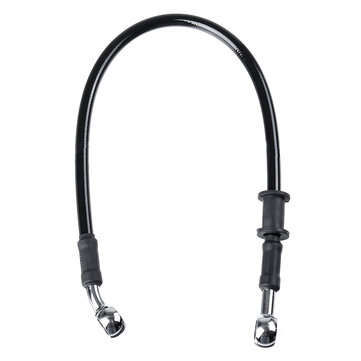 30cm-220cm Motorcycle Bike Braided Brake Clutch Oil Hoses Line Pipe Cable Black (LENGTH: 200CM)