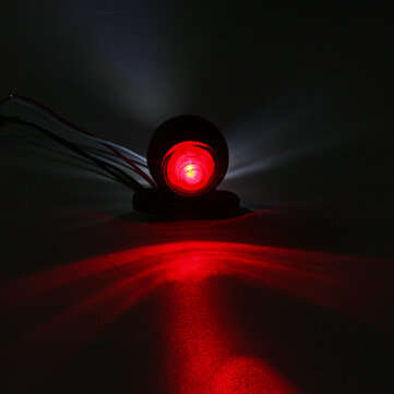 Double LED Side Marker Light Red & White Dual Color IP65 10-30V For Truckc Trailer Caravan Van