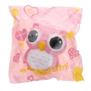 Owl Squishy 11.5*10CM Slow Rising With Packaging Collection Gift Soft Toy (COLOR.: PINK)