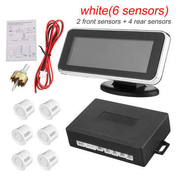 12V 4 LCD Car Parking Sensor Monitor Detector 4/6/8 Radar Sound Alert System (TYPE: #5)