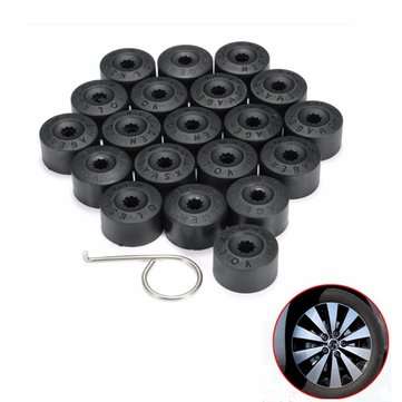 20pcs Wheel Bolt Cap Lug Nut Cover Fits Chock For Car VW Golf Jetta 1K0 601 173