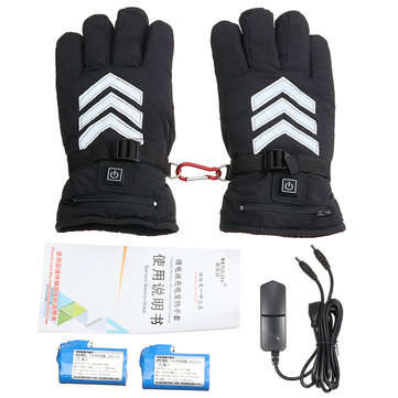 Touch Screen Electric Heated Gloves Rechargeable Battery Motorcycle Outdoor Hands Warmer