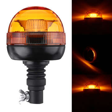 DC 12-24V Warning Light E9 + Flashing LED Beacon Flexble Din Pole Tractor Warning Light