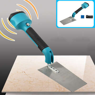 Cordless Electric Stainless Steel Trowel Rubber Handle Builders Masons Shake Plastering Tool