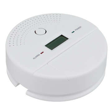 2 IN 1 Carbon Monoxide Smoke Alarm Sensor Toxic Gas Leak Detection Alarm