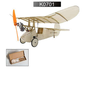 Dancing Wings Hobby K7 358mm Wingspan Ultra-micro Balsa Wood Laser Cut RC Airplane (MODEL: KIT)