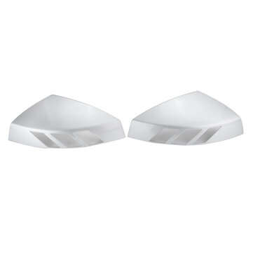 1 Pair Chrome Silver Rear View Mirror Cap Cover Add on Side Mirror Car Modification For AUDI A3 8V S