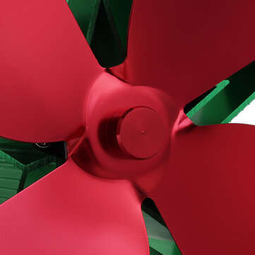 210CFM 4 Blades Christmas Stove Fan Heat Powered Saving Fireplace Wood Log Burne