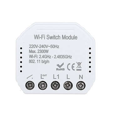 MoesHouse WIFI Smart Light Switch Diy Breaker Module Smart Life/Tuya APP Remote Control Works With A