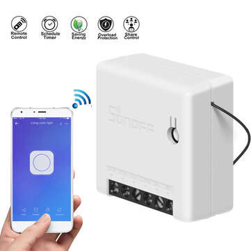 SONOFF MiniR2 Two Way Smart Switch 10A AC100-240V Works with Amazon Alexa Google Home Assistant Supp