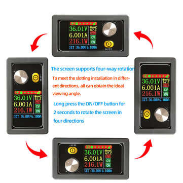 XYS3606W DC DC Buck Boost Converter CC CV 0-36V 6A 216W Synchronous Rectification Efficiency 95% Pow