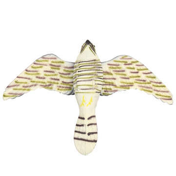3D Hunting Decoy Flying Falcon Hawk Bird Artificial Flying Hawk Deterrent Scarer Garden Yard Hanging