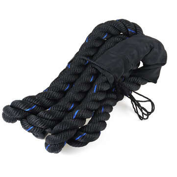 25mm Heavy Jump Rope Thicken Weighted Training Battle Skipping Ropes... (TYPE: B | COLOR: BLACKBLUE)
