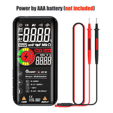 MUSTOOL MT10/MT11 Digital Smart 9999 Counts True-RMS Multimeter Color LCD Display D... (MODEL: MT10)