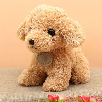 Simulation Teddy Dog Plush Toy Puppy Doll Catch Machine Doll New Gift ... (SIZE: S | COLOR.: YELLOW)