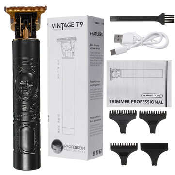 Rechargeable Electric Cordless Hair Clipper for Men T Blade Trimmer Grooming Hair ... (COLOR: WHITE)