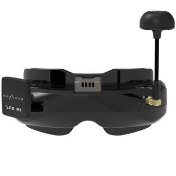 SKYZONE SKY02O FPV Goggles OLED 5.8Ghz SteadyView Diversity RX Built in HeadTracke... (COLOR: BLACK)