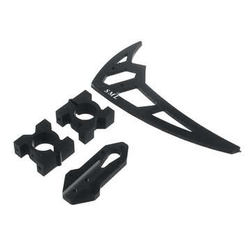 Carbon Fiber Tail Boom Tail Flap for OMPHOBBY M2 V2 RC Helicopter Spare Parts