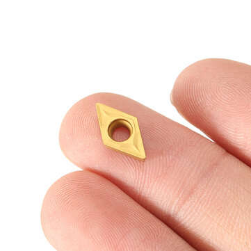 Drillpro 10pcs DCMT070204 Carbide Insert DCMT 0702 Cutter For for SDNCN Turning Tool Holder