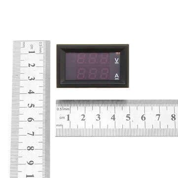 Mini Digital Voltmeter Ammeter DC 100V 10A Panel Amp Volt Voltage Current Meter Tester 0.56" Blue Re