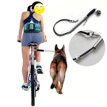 Dog Bicycle Leash Hands Free Lead Pet Walker Run Train Ride Bike Distance Keeper Dog Leash for Exerc