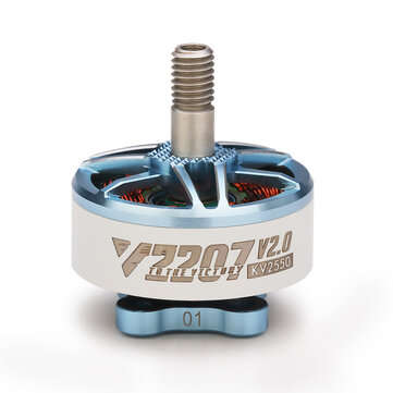 T-Motor Velox V2207 V2 2207 1750KV 1950KV 5-6S / 2550KV 4S Brushless Motor for Frees... (KV: 1750KV)