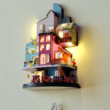 TIANYU TC2 Cloud Town DIY House Cloud House Candy Color Town Art House Creative Gift With Dust Cover