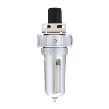 1/2" Mid Flow Air Compressor Regulator & Filter Combo With Gauge Manual Drain 150psi