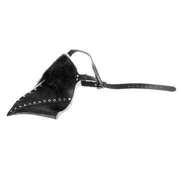 The Plague Doctor Mask Black Latex Gothic Steampunk Bird Beak