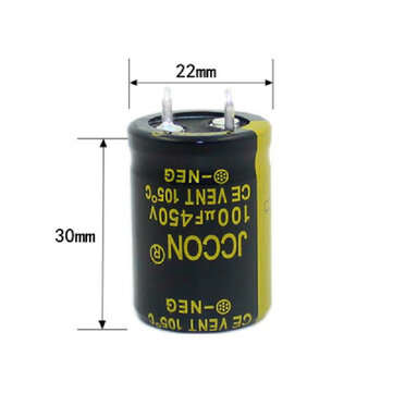 450V 100uf Inverter Switching Power Adapter Inverter Capacitor 22x30mm 450V 100F