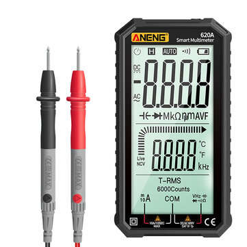 ANENG 4.7 Inch LCD Digital Multimeter DC/AC Current Voltage Measurement Capacitanc... (COLOR: BLACK)