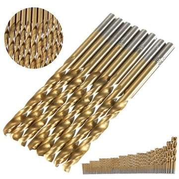 105Pcs 1.5-10mm HSS T wist Drill Bit Titanium Coated Power Woodworking Tools