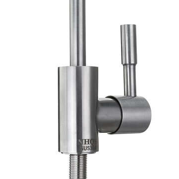 304 Stainless Steel Kitchen Sink Faucet Single Lever Cold Water Tap Drinking Water Filter Faucet 360