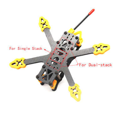 URUAV UR25 140mm Wheelbase 3 Inch 4mm Arm Carbon Fiber FPV Racing Frame Kit for for Tyro79S upgrade