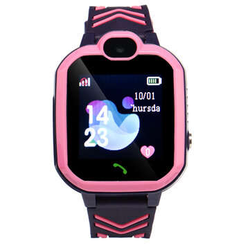 Smart Watch Game Camera SIM Waterproof Tracker SOS Call Anti-Lost For Kids Child C... (COLOR.: PINK)