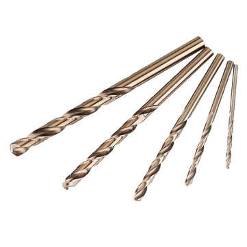 JIMI Upgrade 5Pcs 2-6mm Drill Bits HSS-CO Cobalt Twist Drill Bit For Bosch Dremel Rotary Tool