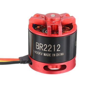 Racerstar BR2212 1400KV 2-4S Brushless Motor for RC Airplane Model