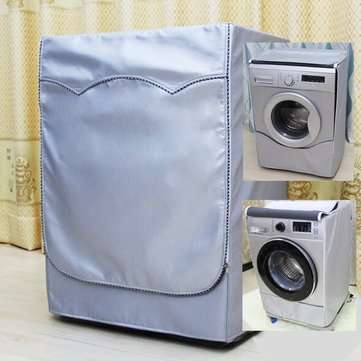 Washing Machine Dustproof Zipper Cover Turbine Roller Protect Waterproof (SIZE.: L)