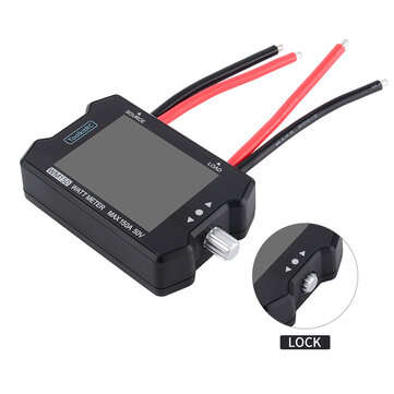 ToolkitRC WM150 150A 50V Watt Meter Power Analyzer LCD Display Power Voltage Current Tester PWM Outp